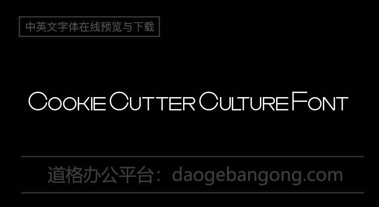 Cookie Cutter Culture Font