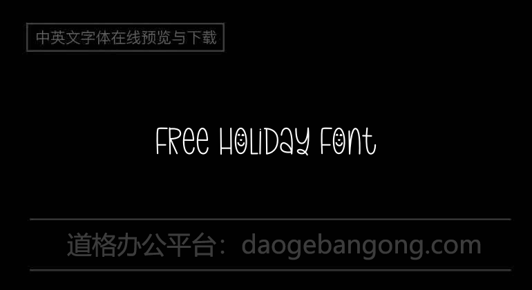 Free Holiday Font