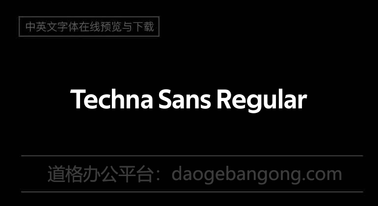 Techna Sans Regular