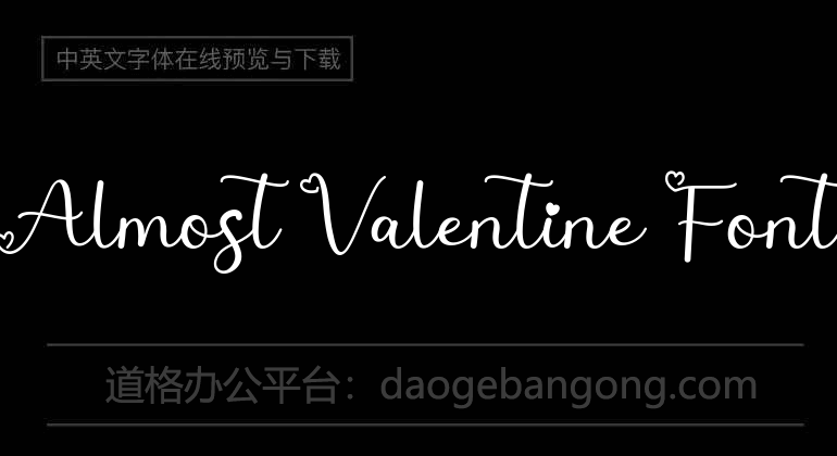 Almost Valentine Font