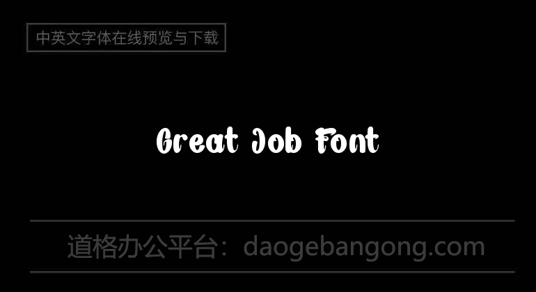 Great Job Font