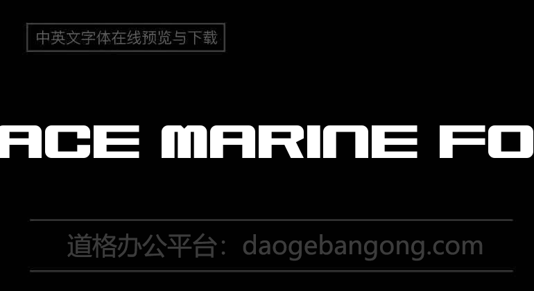 Space Marine Font