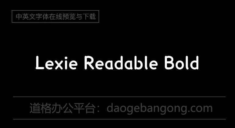 Lexie Readable Bold