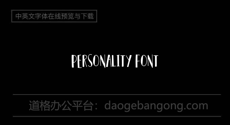 Personality Font