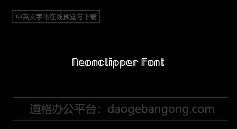 Neonclipper Font