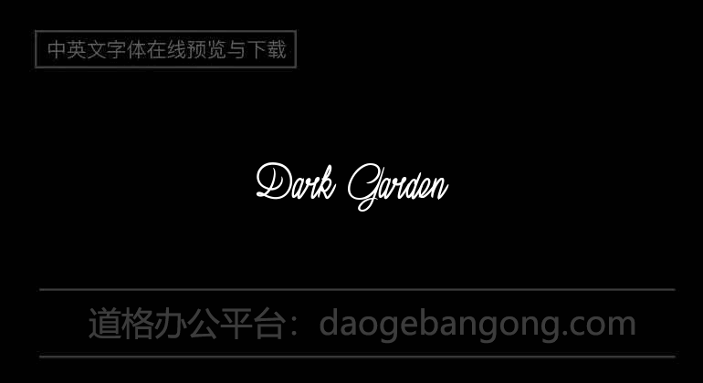 Dark Garden