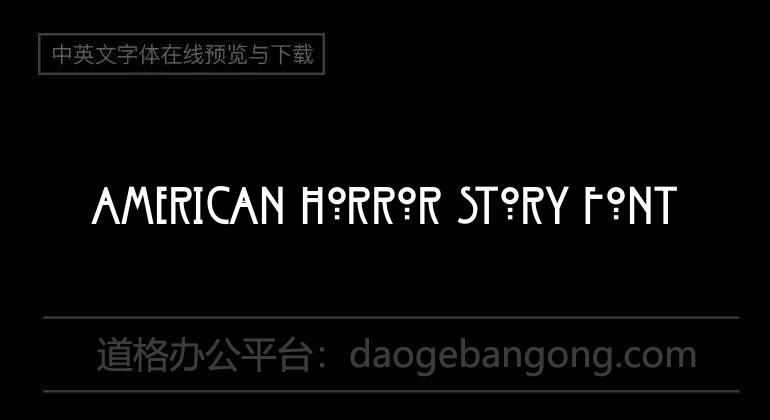 American Horror Story Font